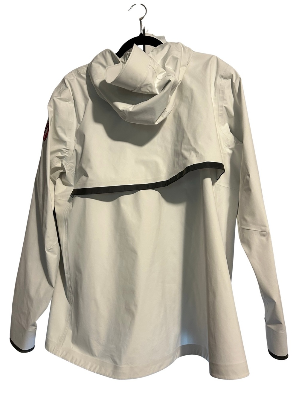 Canada Goose White Utility Jacket with Black Trim